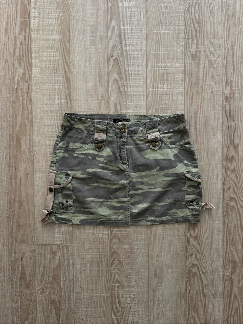 Pudding Jean Camo Skirt